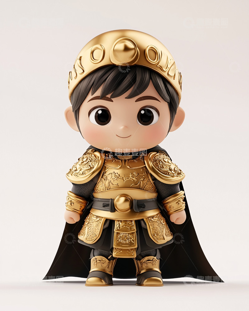 高清大图下载【趣麦麦图】卡通小皇帝