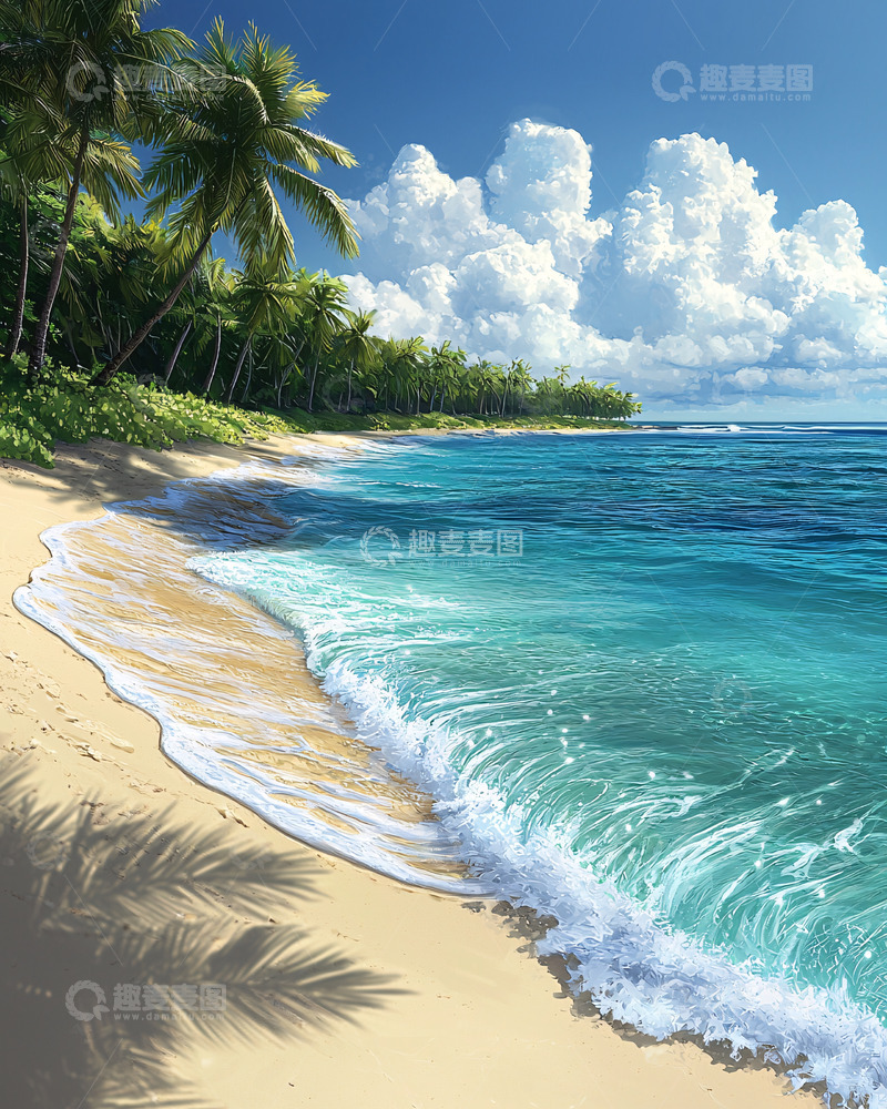 高清大图下载【趣麦麦图】热带海滩风景
