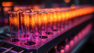 排列整齐的试管