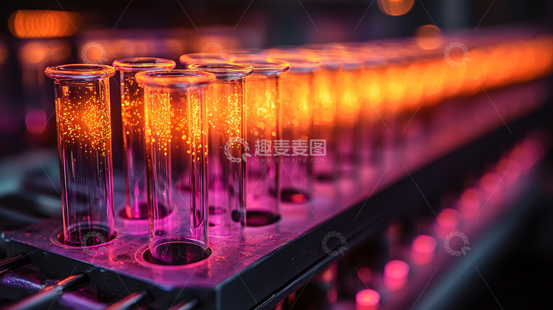 高清大图下载【趣麦麦图】排列整齐的试管