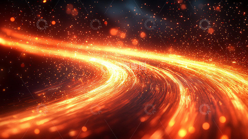 高清大图下载【趣麦麦图】宇宙星河火焰之路