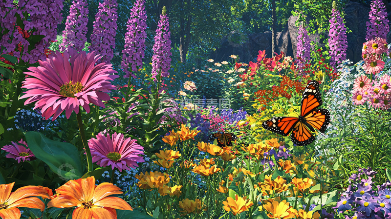 高清大图下载【趣麦麦图】梦幻花园