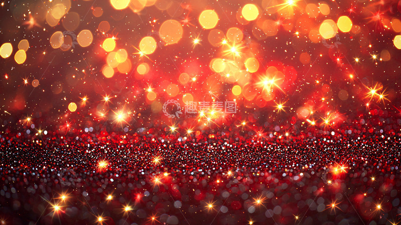 高清大图下载【趣麦麦图】红色闪光背景