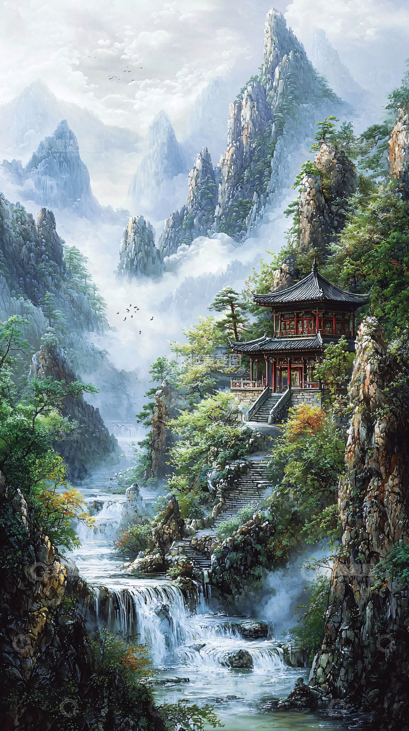 高清大图下载【趣麦麦图】山水风景画