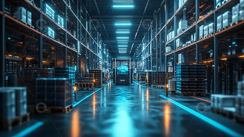 高清大图下载【趣麦麦图】科技感智能仓库