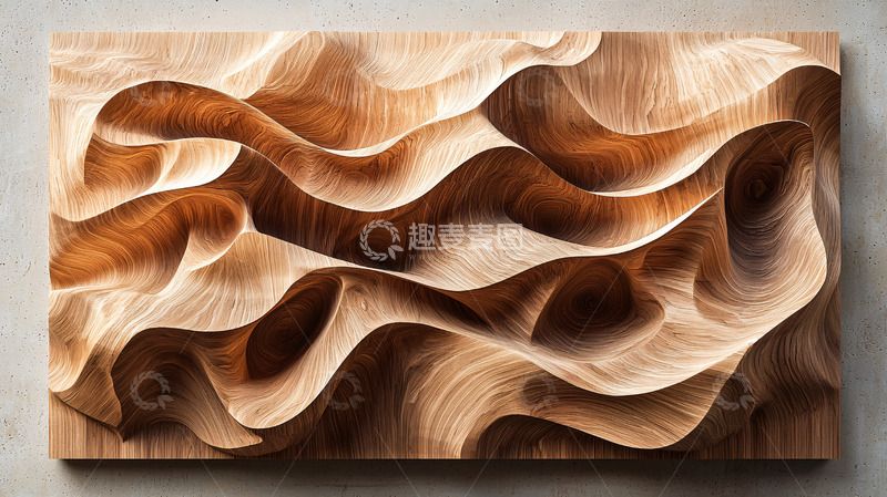 高清大图下载【趣麦麦图】抽象木雕
