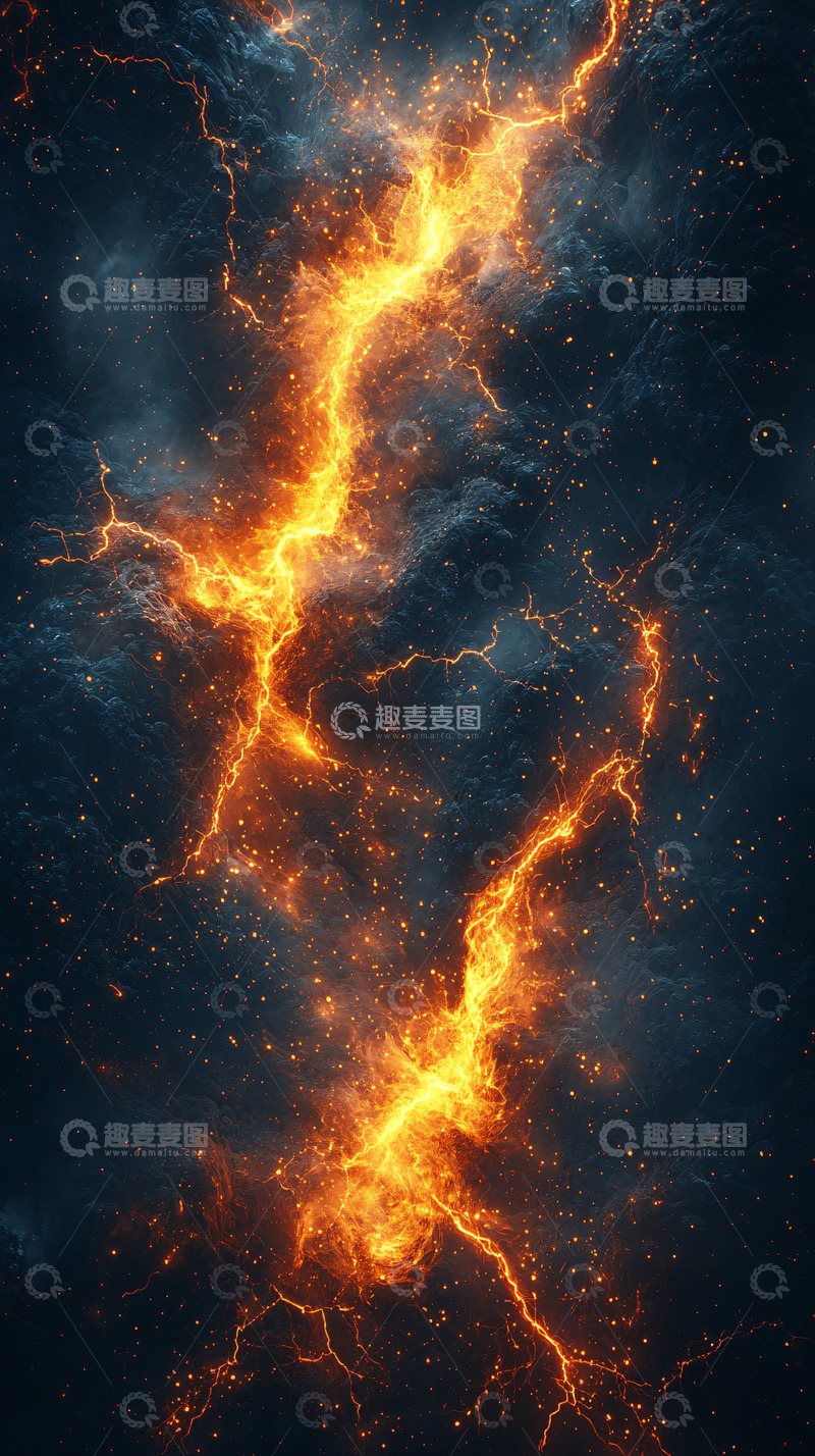 高清大图下载【趣麦麦图】火焰般的宇宙裂缝