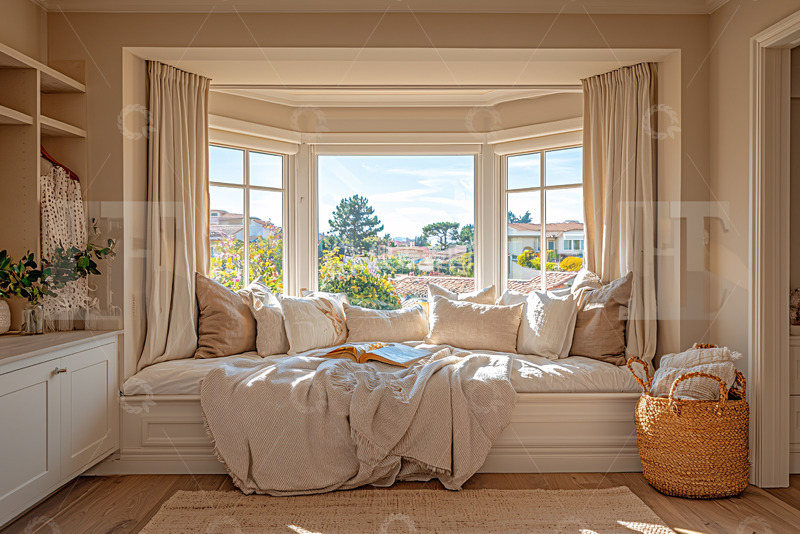 高清大图下载【趣麦麦图】窗边休闲座位