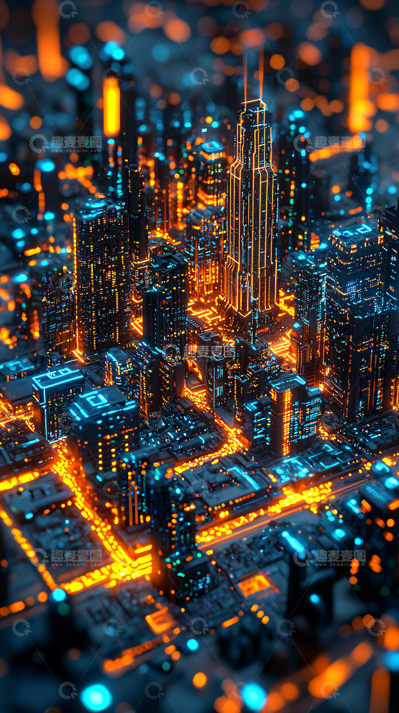高清大图下载【趣麦麦图】未来都市