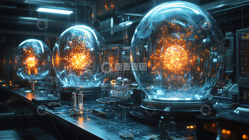 高清大图下载【趣麦麦图】科幻实验室能量球