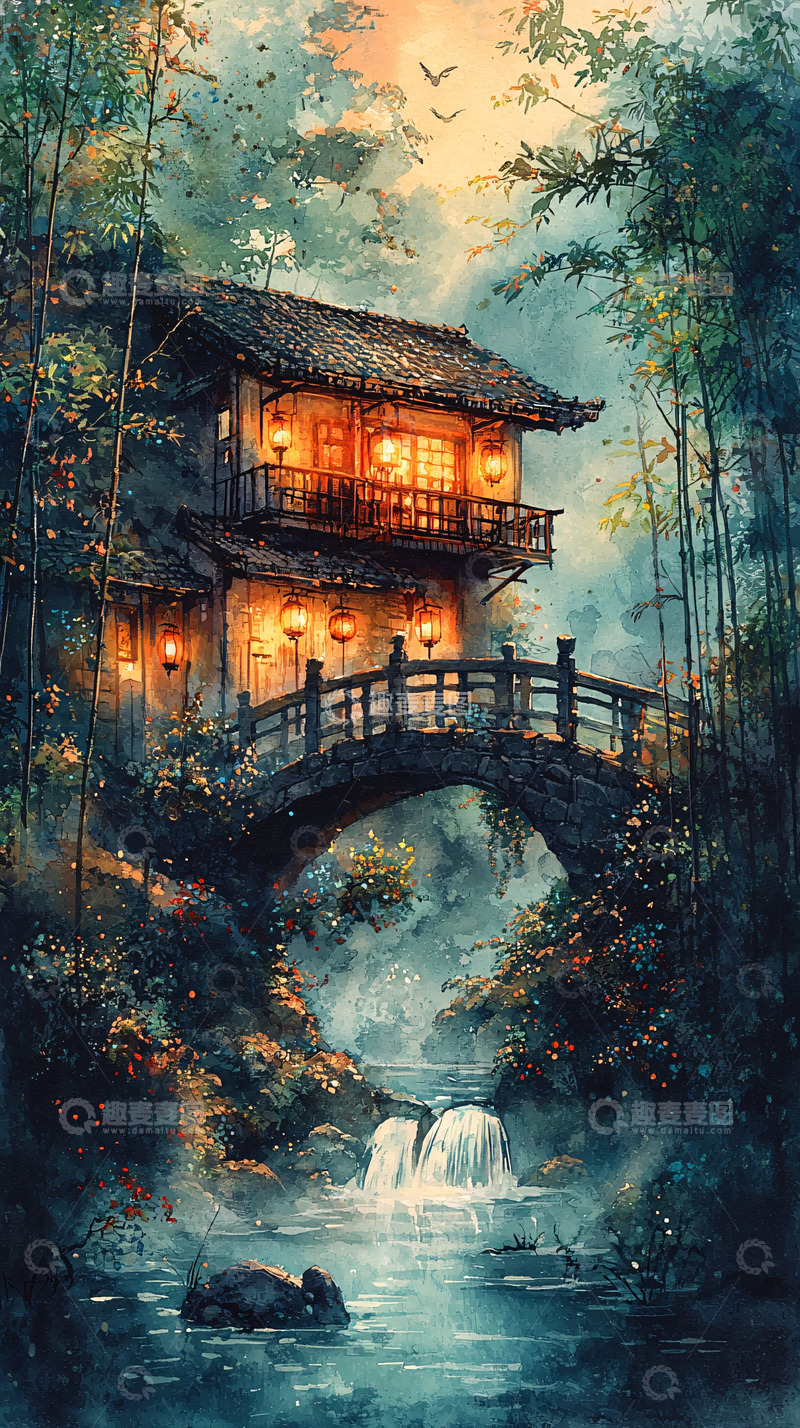 高清大图下载【趣麦麦图】水墨画