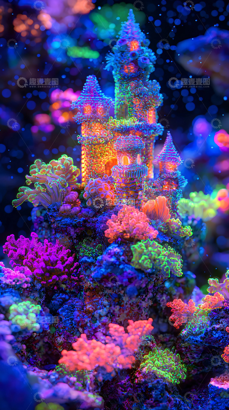 高清大图下载【趣麦麦图】梦幻珊瑚城堡
