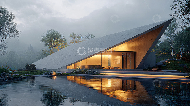 高清大图下载【趣麦麦图】极简现代建筑