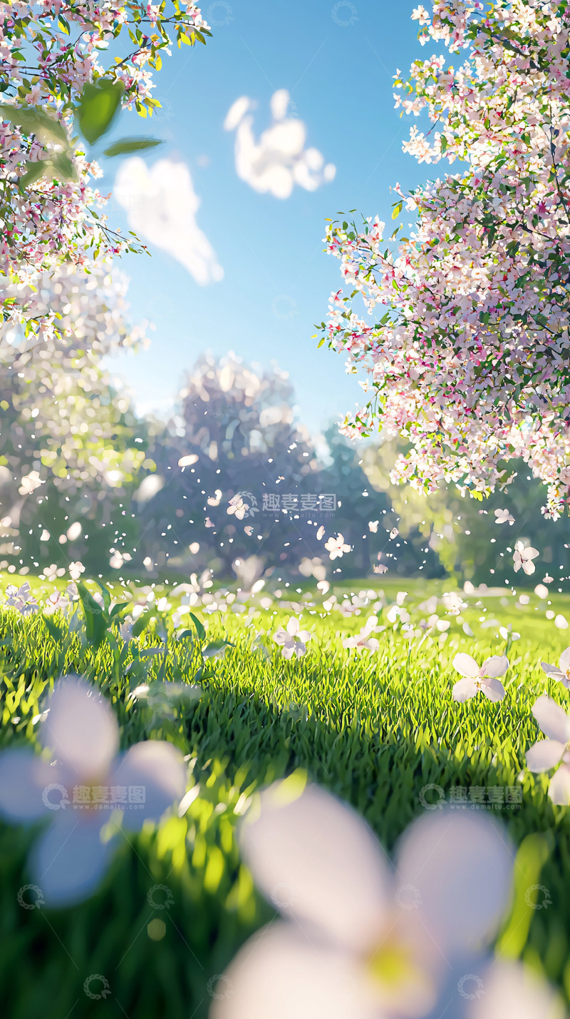 高清大图下载【趣麦麦图】春日樱花烂漫