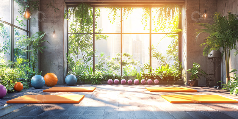 高清大图下载【趣麦麦图】瑜伽室