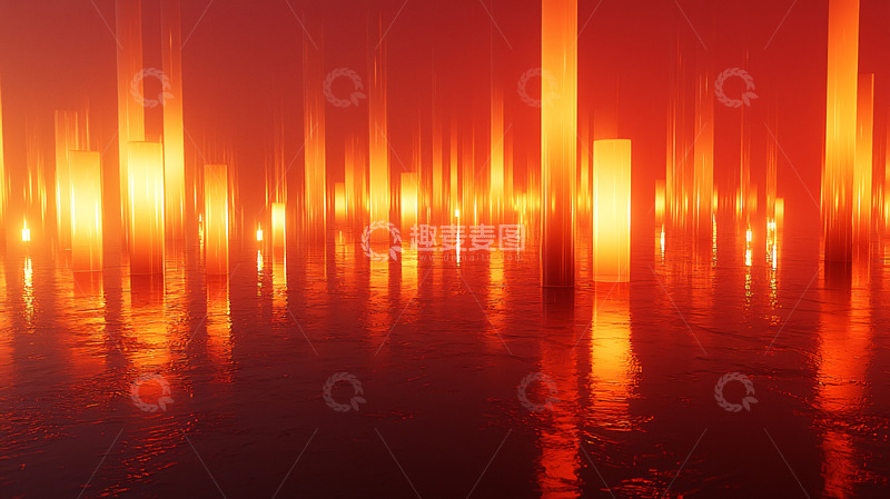 高清大图下载【趣麦麦图】火焰光柱