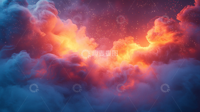 高清大图下载【趣麦麦图】绚丽的云层