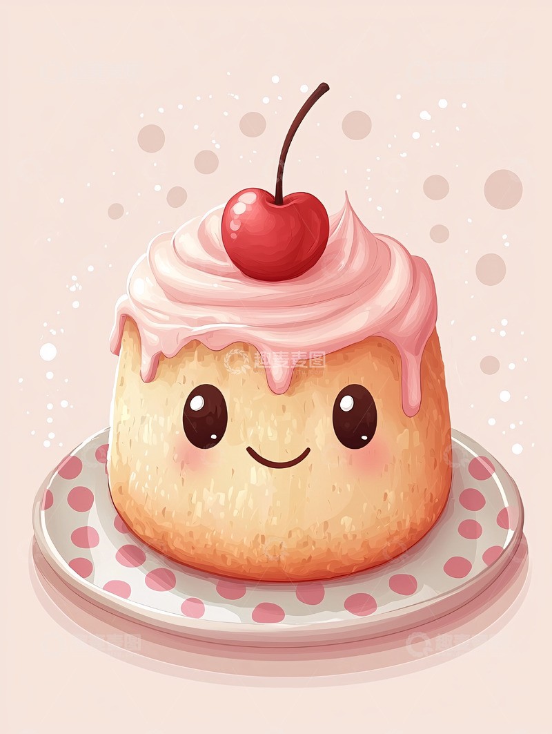 高清大图下载【趣麦麦图】可爱风甜点樱桃