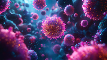 显微镜下细胞群