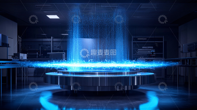 高清大图下载【趣麦麦图】蓝色能量环