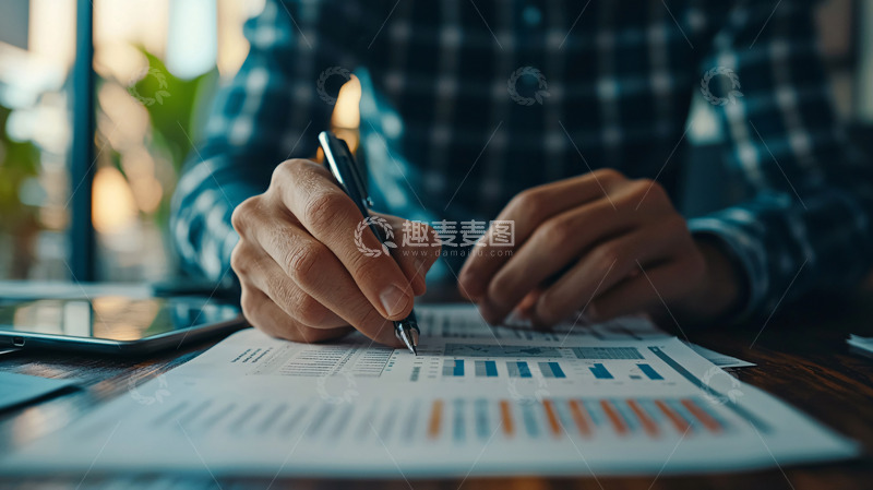 高清大图下载【趣麦麦图】认真工作的双手