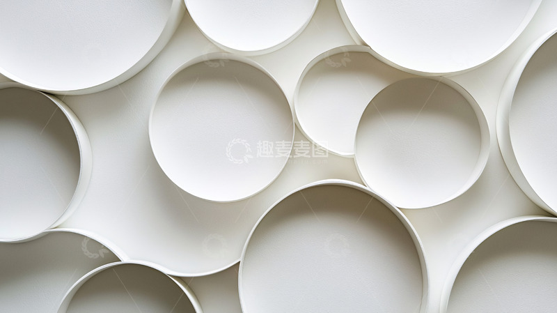 高清大图下载【趣麦麦图】白色圆圈背景