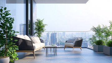 现代简约阳台设计