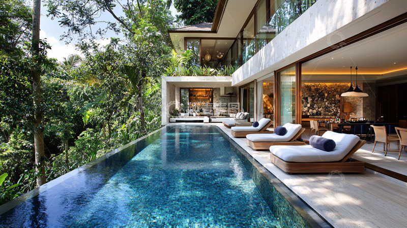 高清大图下载【趣麦麦图】现代热带风格别墅