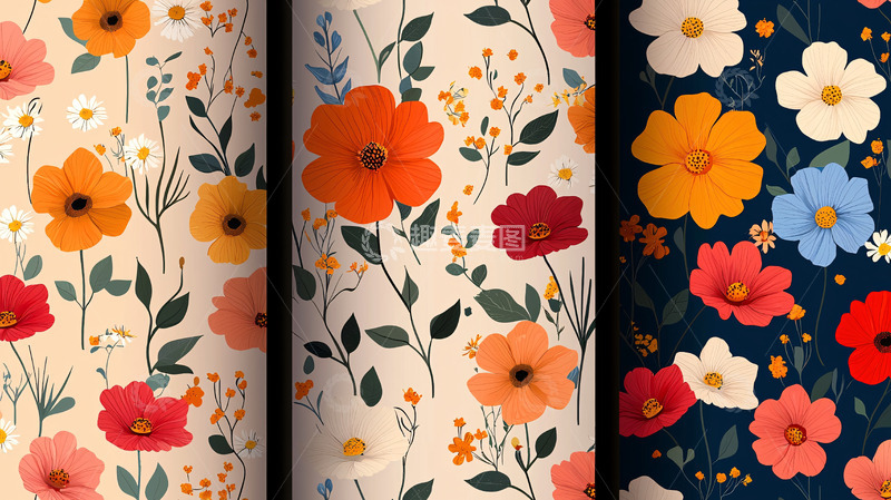 高清大图下载【趣麦麦图】小清新花卉图案