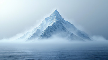 冰雪覆盖的山峰