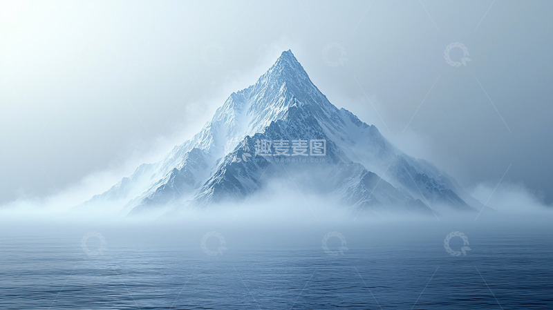 高清大图下载【趣麦麦图】冰雪覆盖的山峰