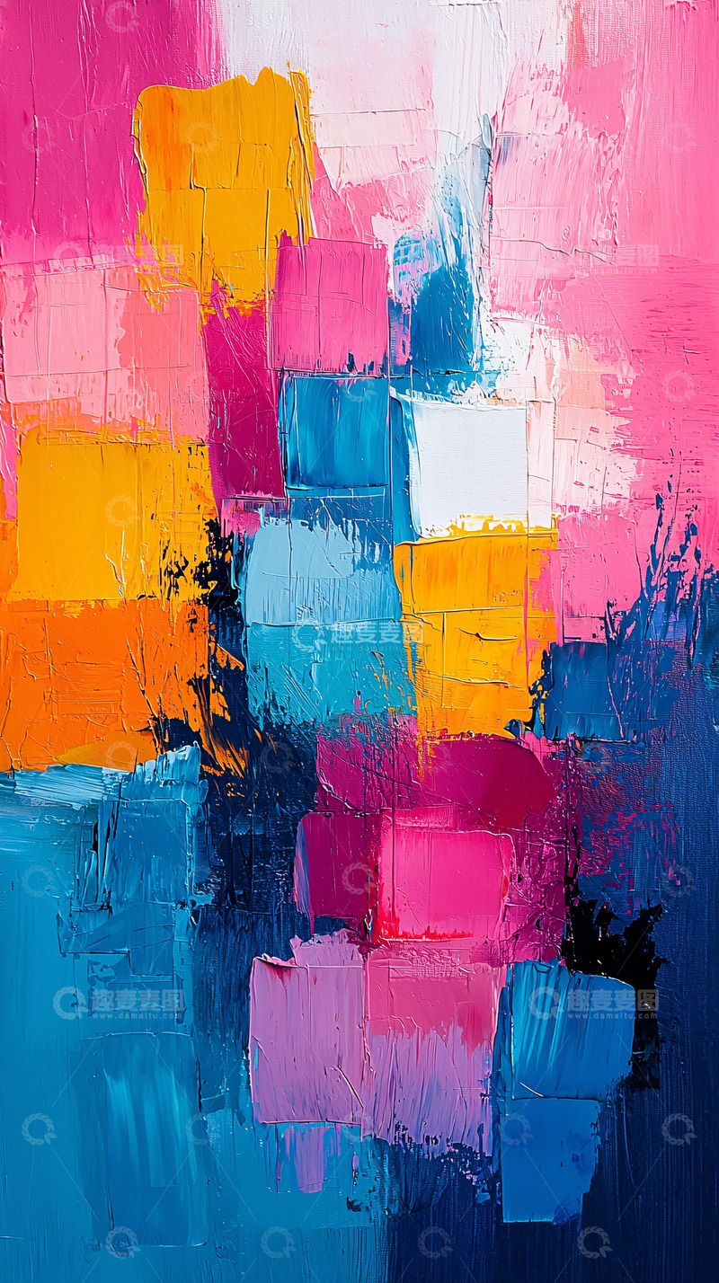 高清大图下载【趣麦麦图】抽象油画