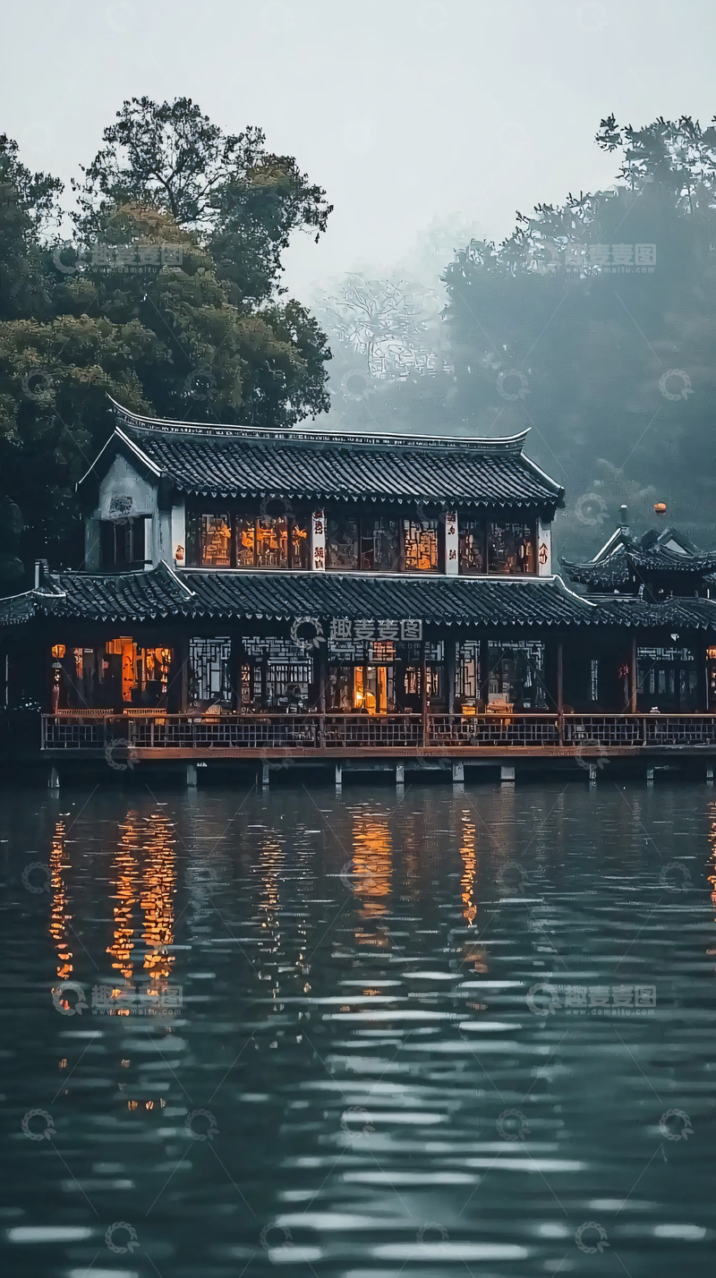 高清大图下载【趣麦麦图】水墨江南