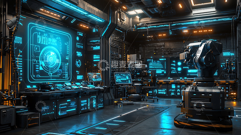 高清大图下载【趣麦麦图】未来科技实验室