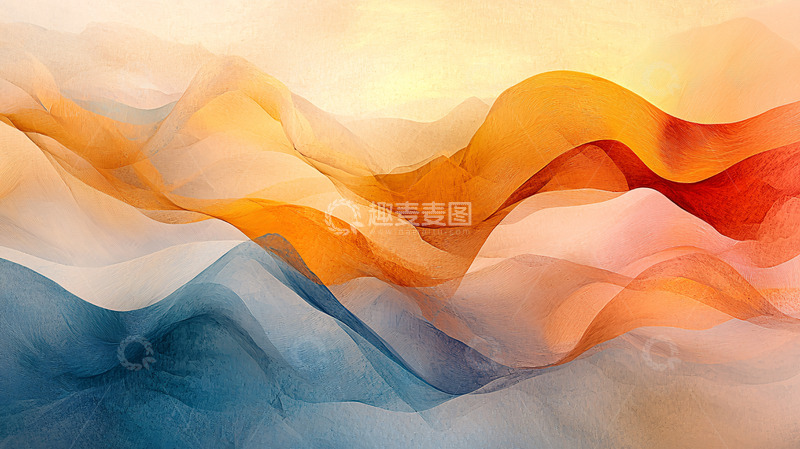 高清大图下载【趣麦麦图】抽象水彩画