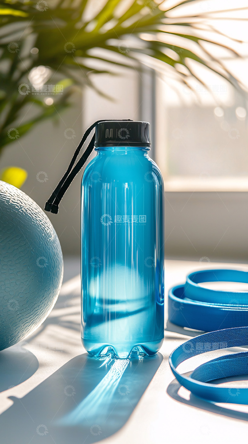 高清大图下载【趣麦麦图】蓝色水壶