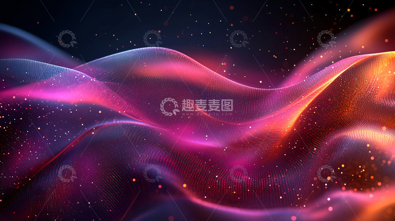 高清大图下载【趣麦麦图】抽象波浪背景