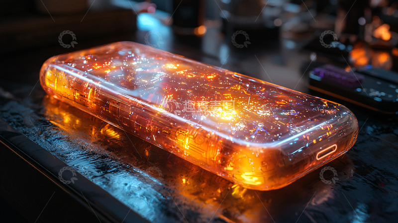 高清大图下载【趣麦麦图】熔岩状能量方块