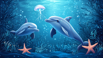 梦幻深海海豚