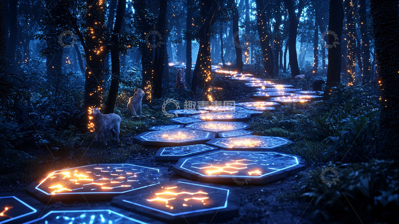 高清大图下载【趣麦麦图】神秘森林小路