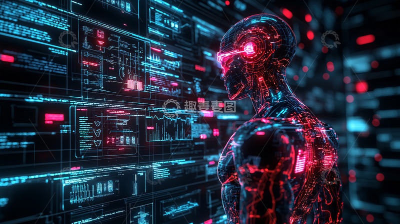 高清大图下载【趣麦麦图】AI控制着未来世界的景象