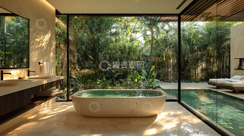 高清大图下载【趣麦麦图】现代简约风格浴室