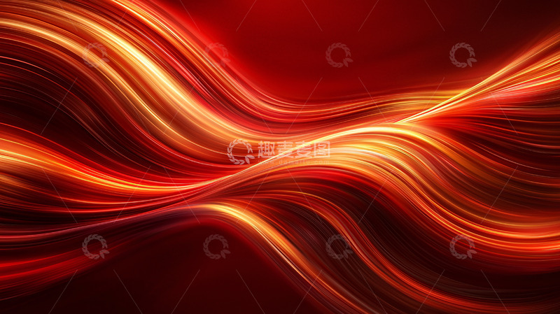 高清大图下载【趣麦麦图】红色光线波浪
