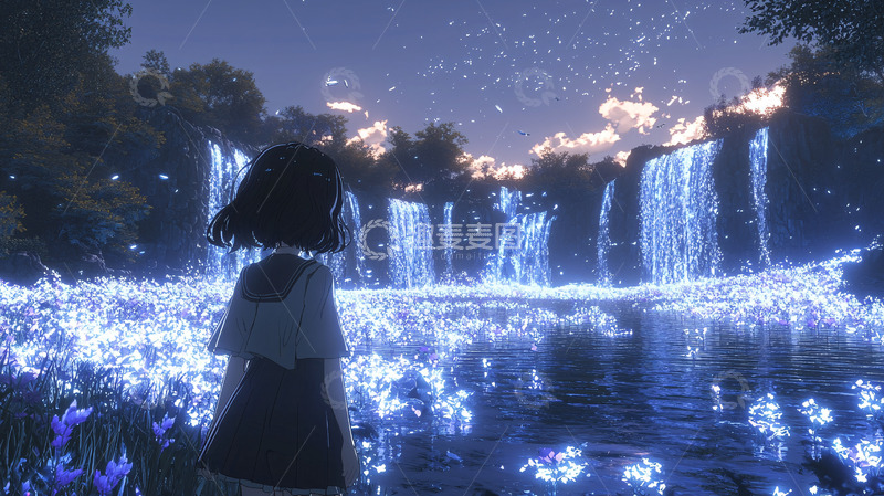 高清大图下载【趣麦麦图】梦幻少女