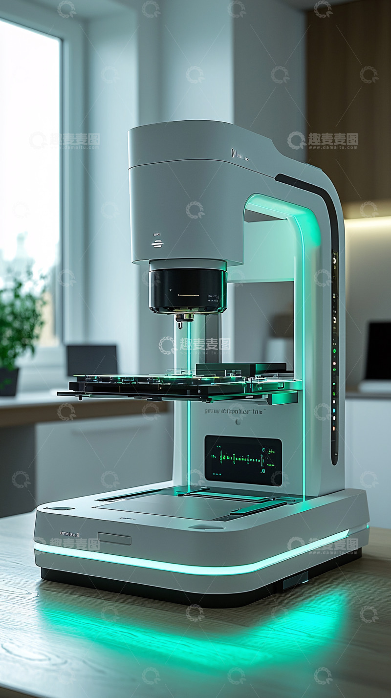 高清大图下载【趣麦麦图】高端白色显微镜