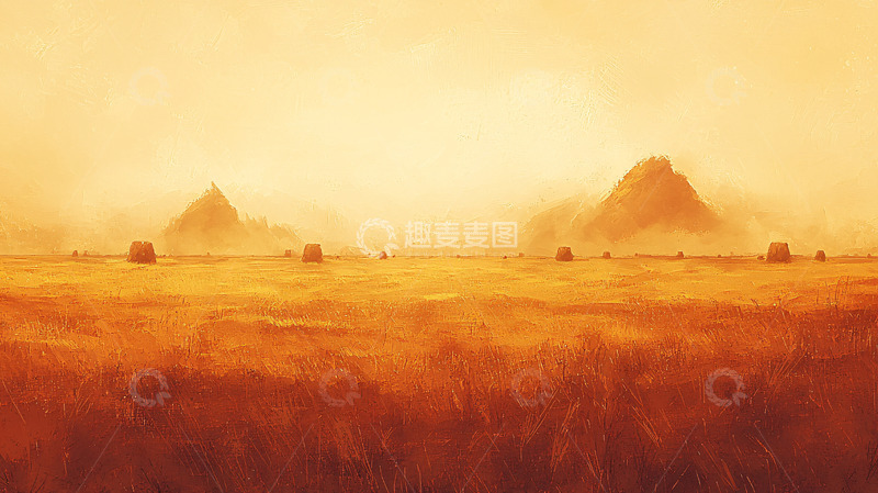 高清大图下载【趣麦麦图】沙漠金字塔