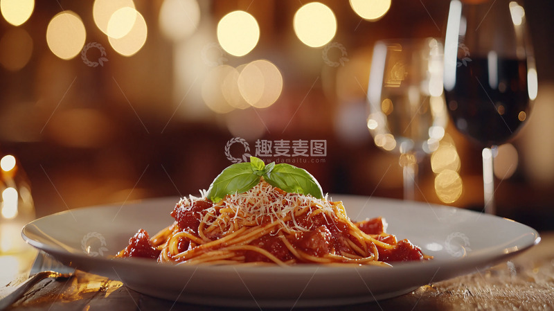 高清大图下载【趣麦麦图】意式红酱意面
