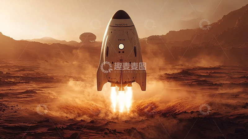 高清大图下载【趣麦麦图】火星探测器发射