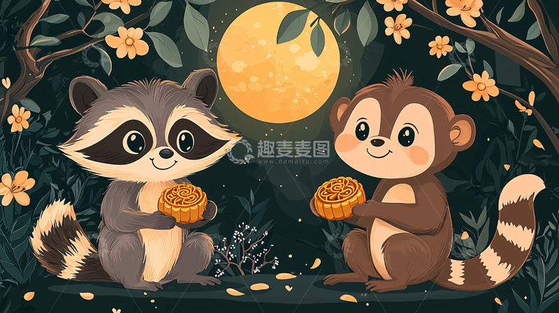 高清大图下载【趣麦麦图】浣熊2