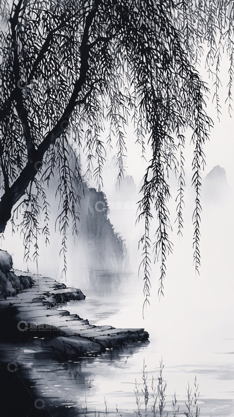 高清大图下载【趣麦麦图】水墨画